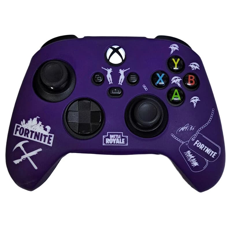 روکش دسته بازی Xbox X/S طرح Fortnite زمینه بنفش