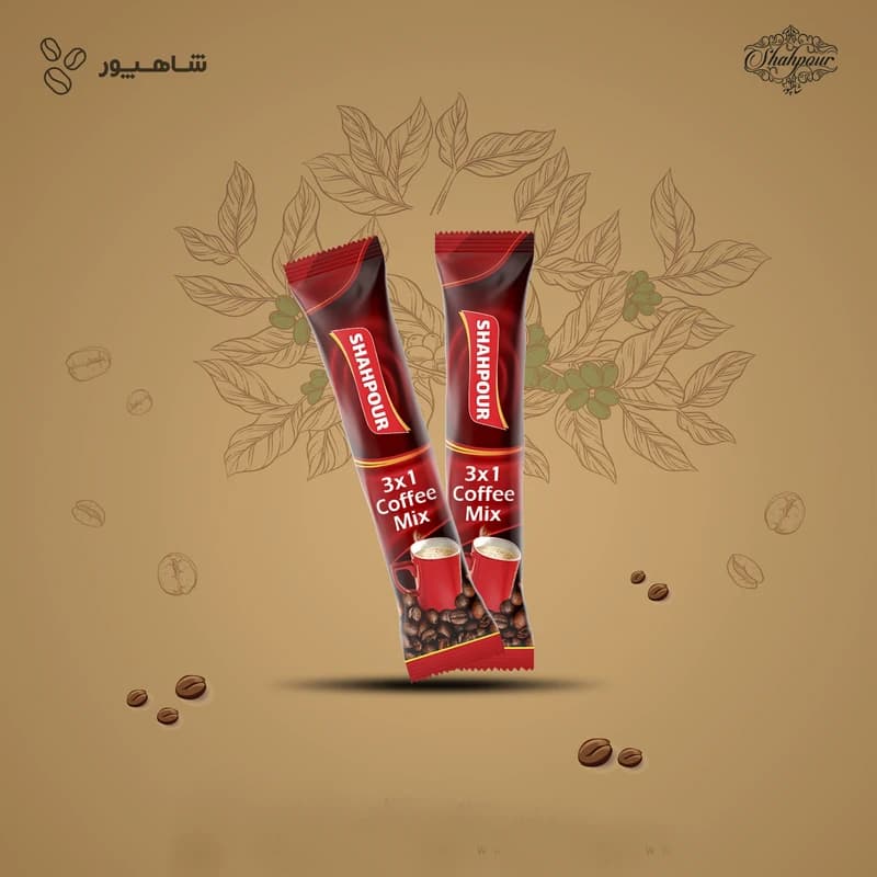 کافی میکس 3×1 شاهپور بسته 48 عددی — تصویر ۳