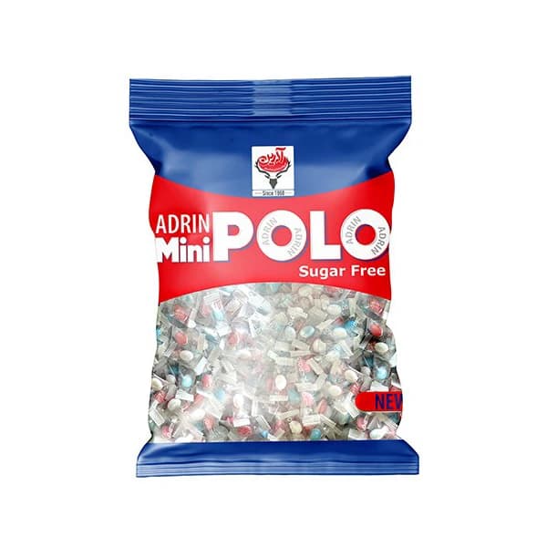 آبنبات قرص نعناع با طعم میوه مینی پولو آدرین – 800 گرم — تصویر ۲