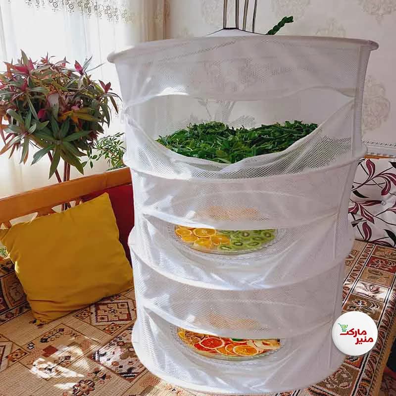 توری میوه و سبزی خشک کن 3 طبقه