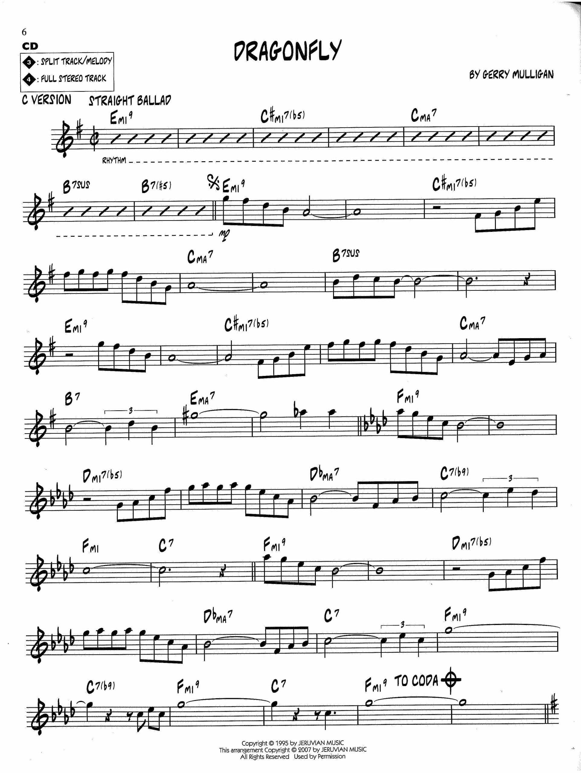 کتاب Jazz Play-Along Volume 42 – Gerry Mulligan Favorites | مجموعه قطعات جری مولیگان برای جاز و بداهه‌نوازی — تصویر ۳