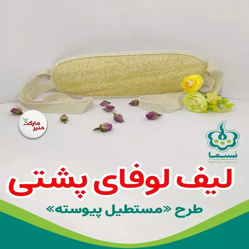 لیف لوفا گیاهی پشت شور