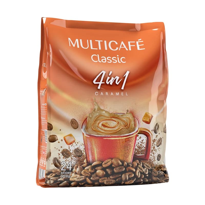 پودر قهوه فوری 1 × 4 کلاسیک مولتی کافه – 24 عددی