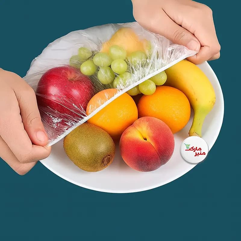 درپوش ظرف غذا یکبار مصرف 100 عددی سایز متوسط