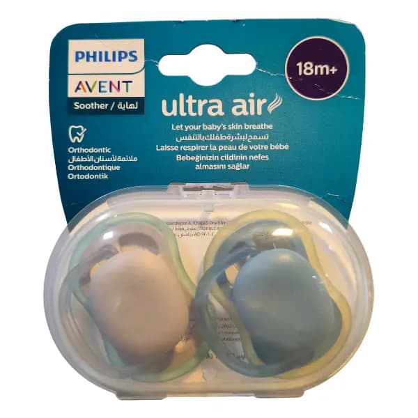 پستانک اونت اولترا ایر +18 ماه avent ultra air فیلیپس — تصویر ۴