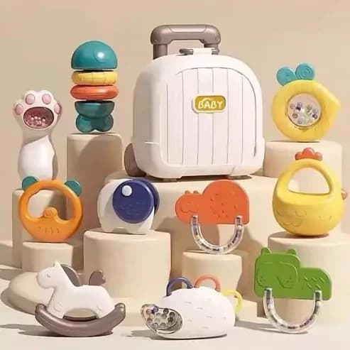 ست جغجغه و دندانگیر چمدانی ویواکیدز Viva Kids — تصویر ۹