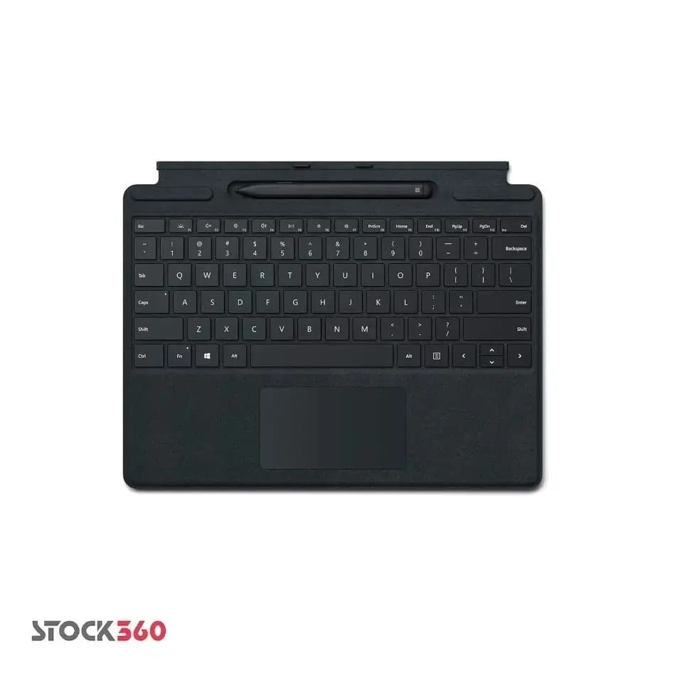 کیبورد تبلت مایکروسافت سرفیس پرو مدل Signature Keyboard مناسب برای Surface Pro 8/9/X به همراه Slim Pen 2- رنگ مشکی