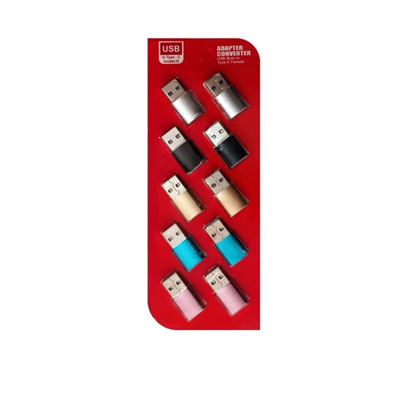 تبدیل Type-c به USB3.0 مدل G بسته 10 تایی — تصویر ۲