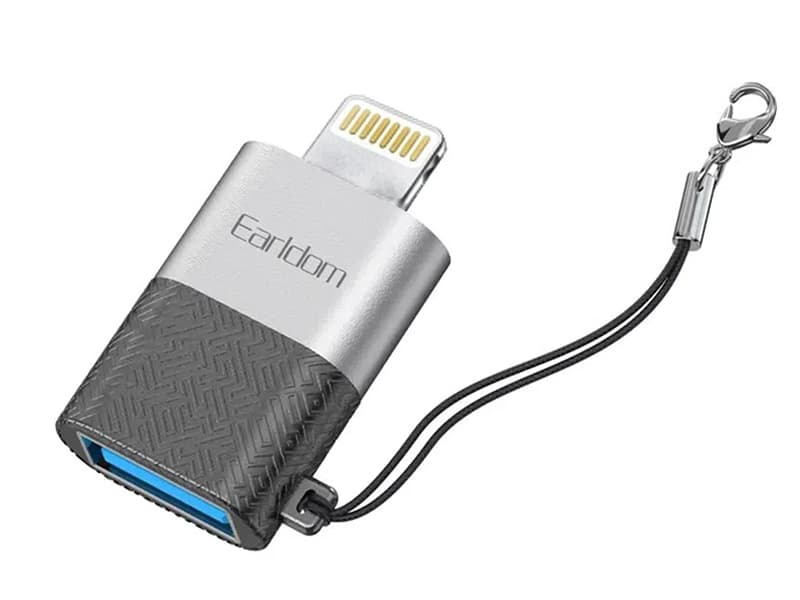 مبدل اوتی‌جی آیفون یواس‌بی به لایتنینگ ارلدامEarldom Adapter Lighting ET-OT74 IOS adapter — تصویر ۳