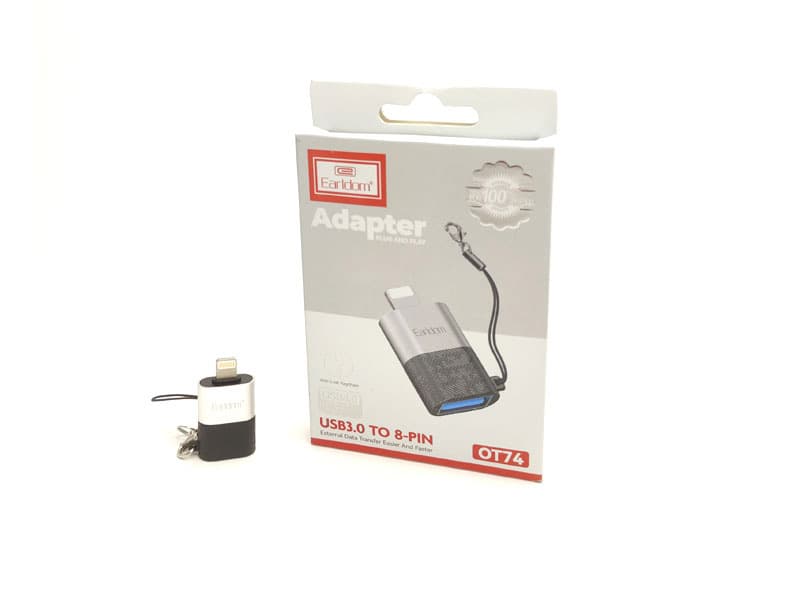 مبدل اوتی‌جی آیفون یواس‌بی به لایتنینگ ارلدامEarldom Adapter Lighting ET-OT74 IOS adapter — تصویر ۹