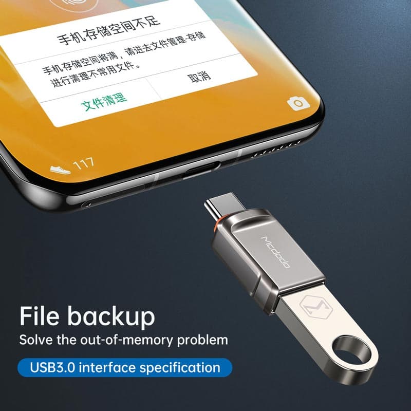 تبدیل USB OTG به تایپ سی مک دودو OT-8730 — تصویر ۶