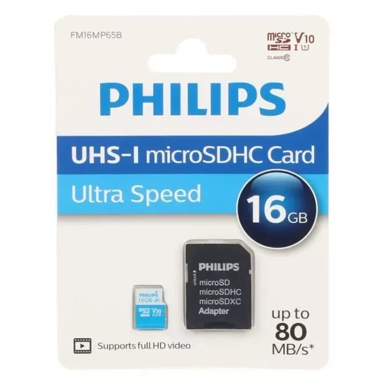 مموری 16 گیگ فیلیپس PHILIPS microSDHC 16GB