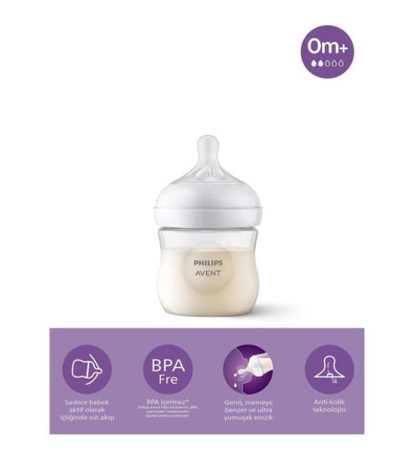 شیشه شیر طلقی فیلیپس اونت 125 میلی لیتر (Philips avent 125mil) — تصویر ۶