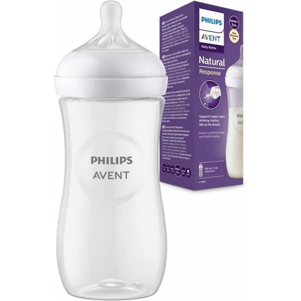 شیشه شیر 330 میل اونت نچرال طلقی (avent natural) — تصویر ۳