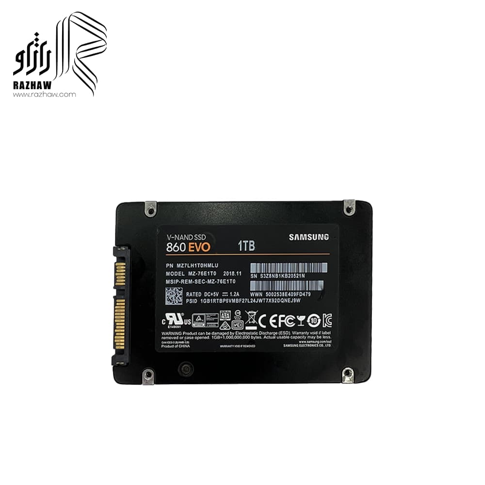 حافظه SSD سامسونگ ظرفیت 1 ترابایت مدل 860 EVO — تصویر ۵
