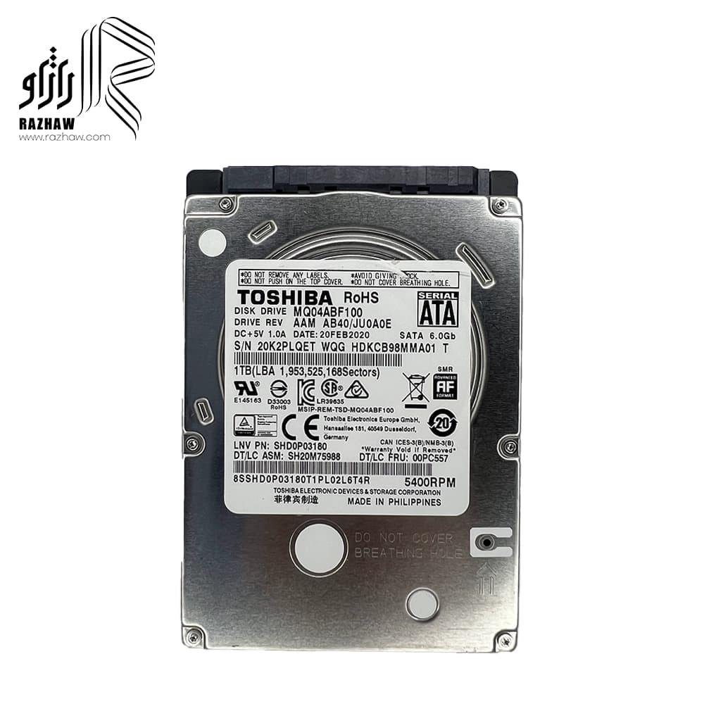 هارددیسک اینترنال لپ تاپ SLIM برند توشیبا مدل MQ04ABF100 ظرفیت 1 ترابایت — تصویر ۵