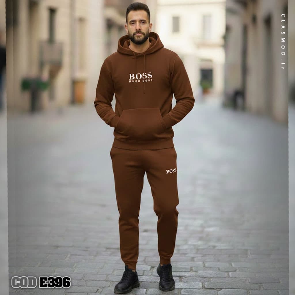 ست هودی و شلوار حوله ای اسپرت مدل E396 — تصویر ۱۱