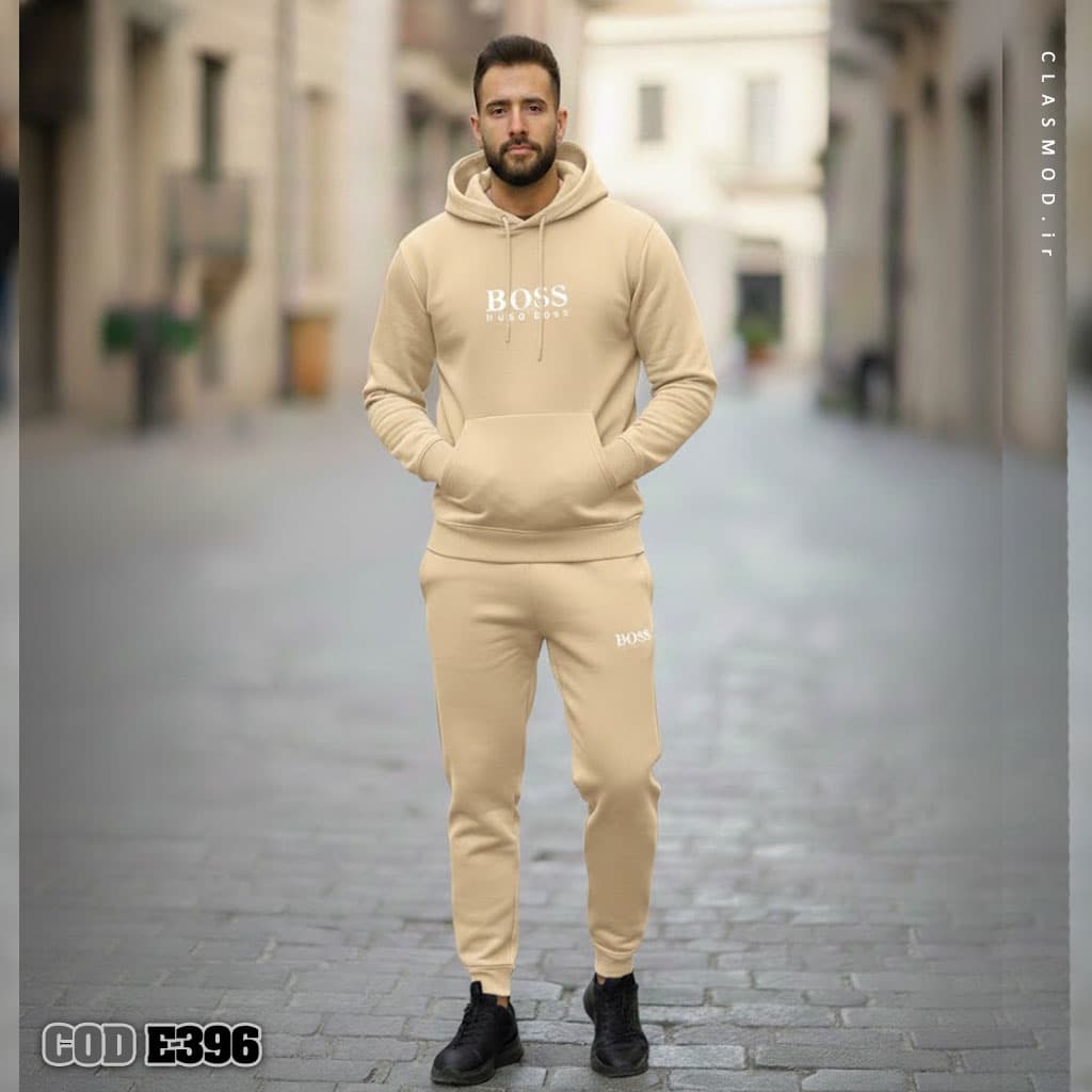 ست هودی و شلوار حوله ای اسپرت مدل E396 — تصویر ۲