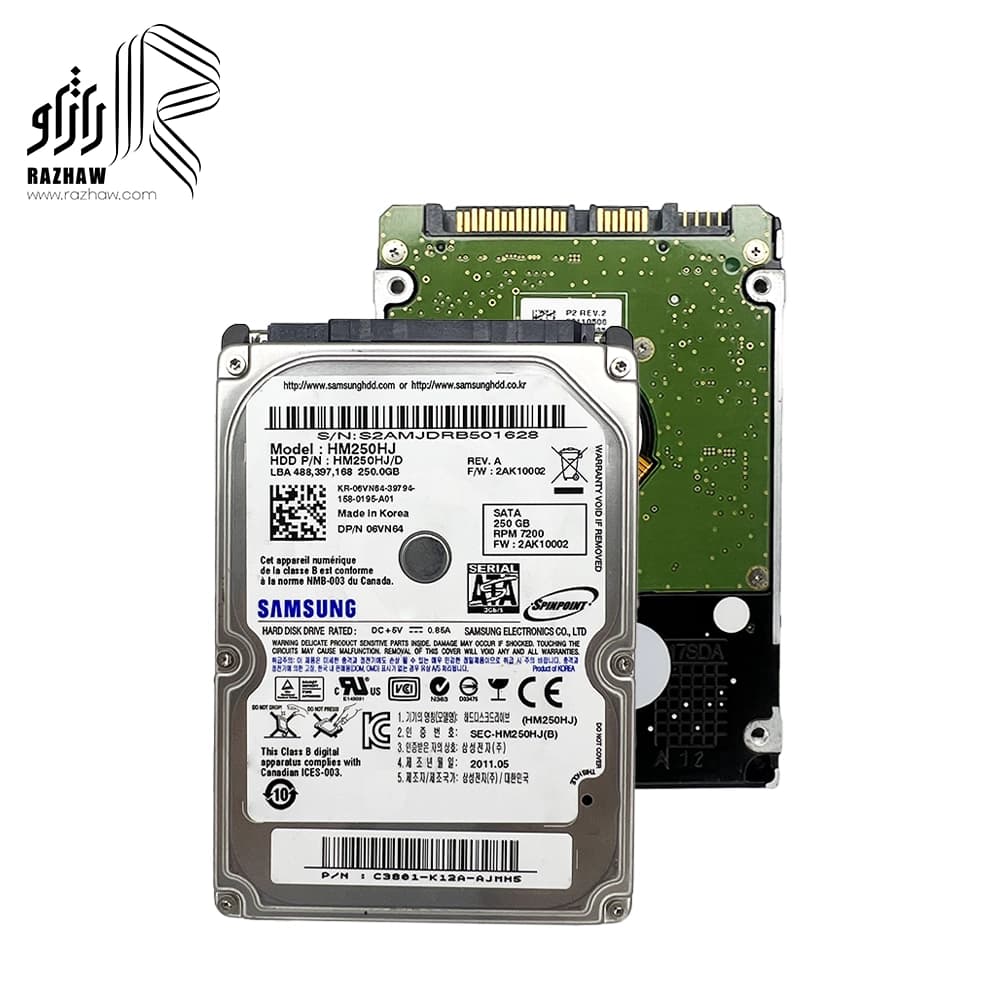 هارددیسک اینترنال لپ تاپ سامسونگ مدل HM250 ظرفیت 250 گیگابایت — تصویر ۴