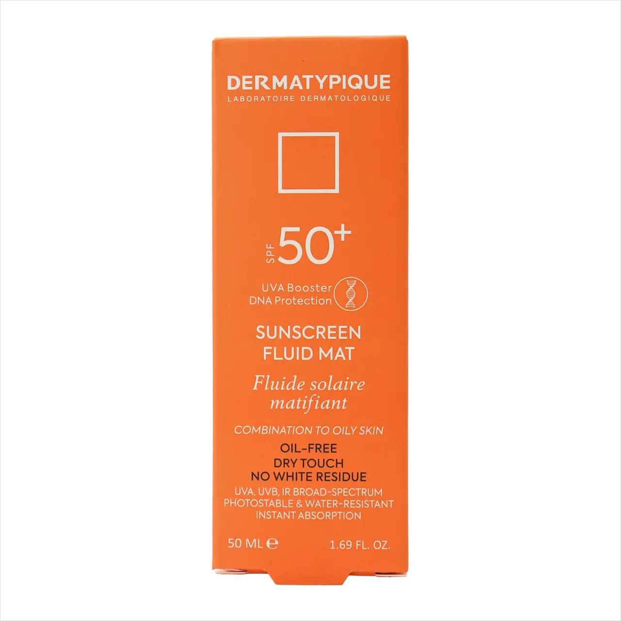 کرم ضد آفتاب بی رنگ پوست چرب درماتیپیک SPF50 — تصویر ۳