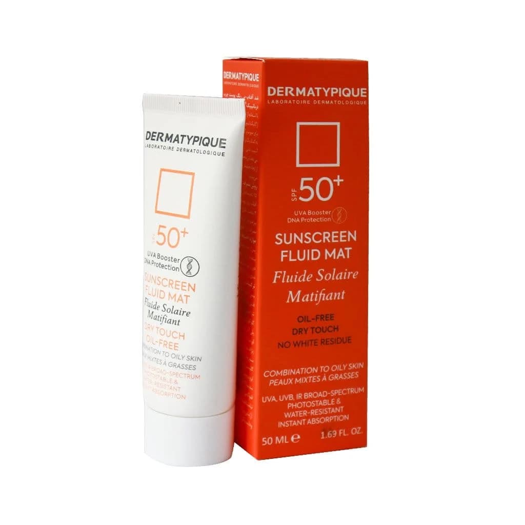 کرم ضد آفتاب بی رنگ پوست چرب درماتیپیک SPF50