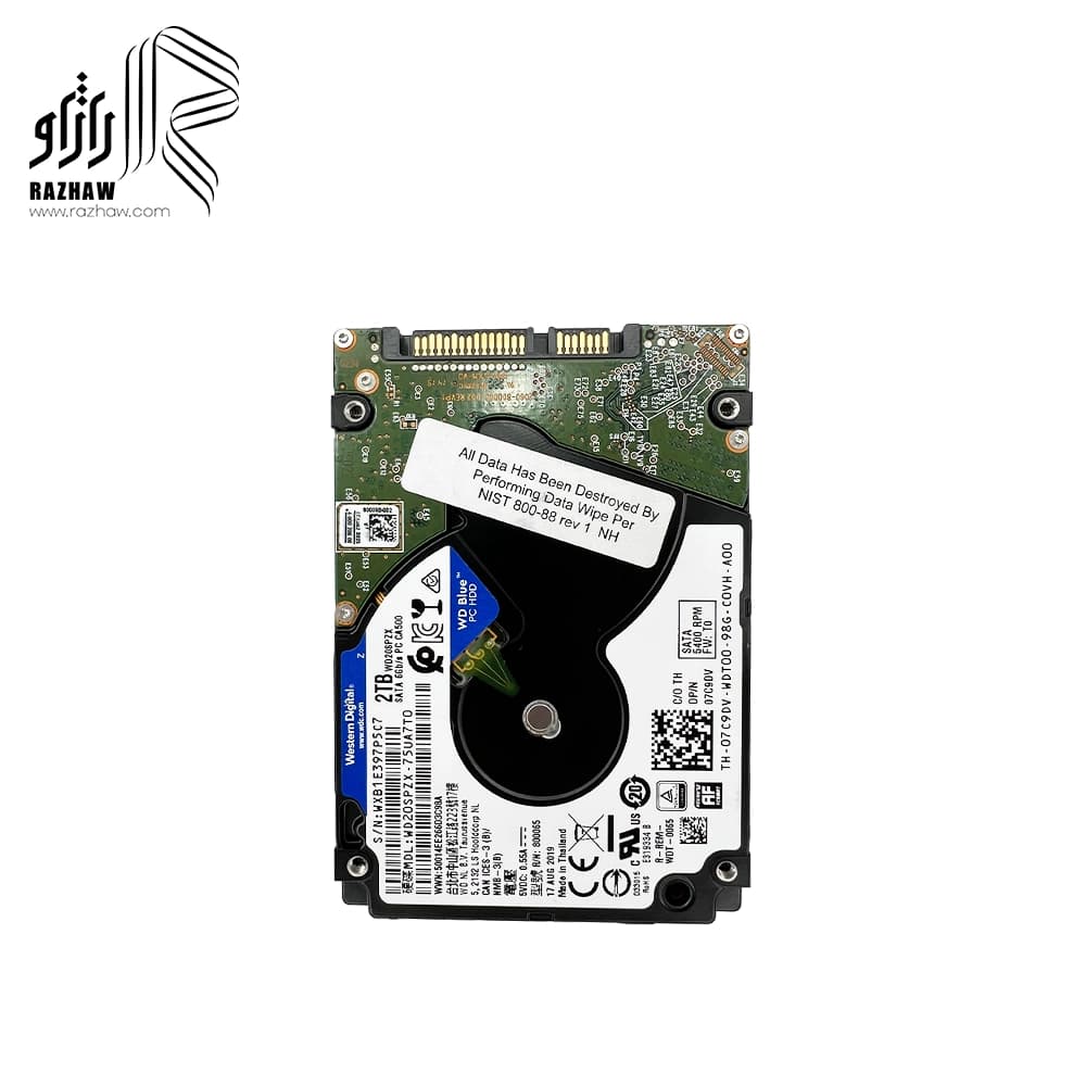 هارددیسک اینترنال لپ تاپ وسترن دیجیتال مدل WD20SPZX ظرفیت 2 ترابایت — تصویر ۶