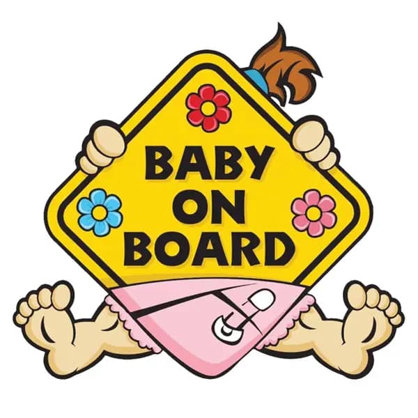 استیكر baby on board — تصویر ۳