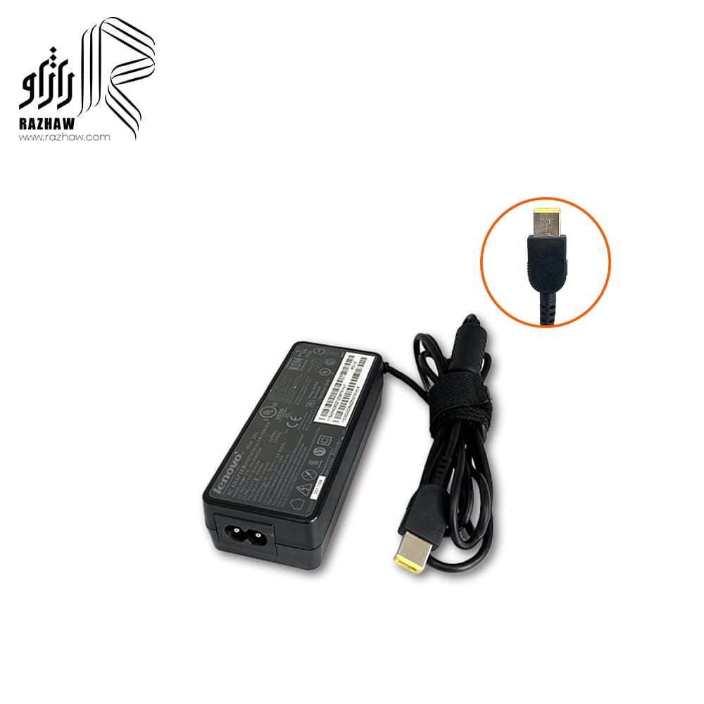 شارژر لپ تاپ لنوو 20 ولت 3.25 آمپر 65 وات USB مدل ADLX65NCC2A