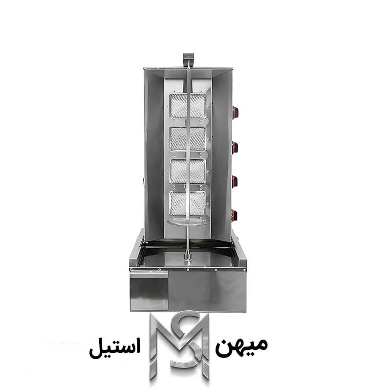 دستگاه کباب ترکی رومیزی تک سیخ چهار شعله مدل Duner-T110 — تصویر ۴