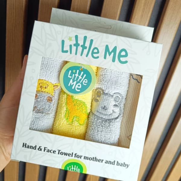حوله دست و صورت نوزادی ۴ عددی little me — تصویر ۴