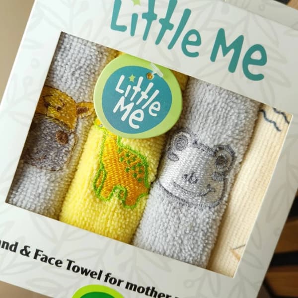 حوله دست و صورت نوزادی ۴ عددی little me — تصویر ۳
