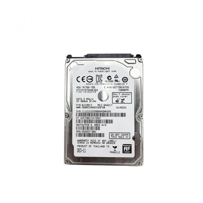 هارد دیسک لپ تاپ برند هیتاچی مدل 7K750 ظرفیت 750 گیگابایت — تصویر ۹