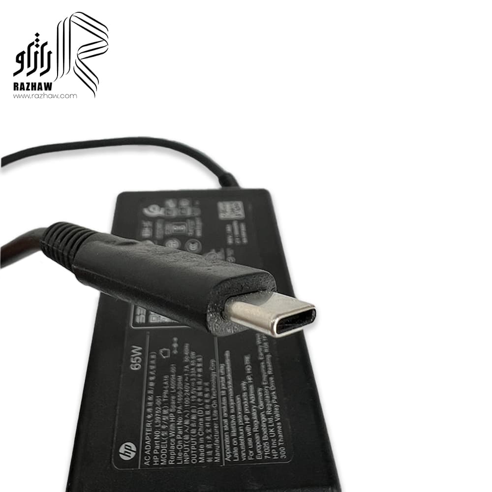 شارژر لپ تاپ اچ پی 19.5 ولت 3.33 آمپر 65 وات type-c — تصویر ۵