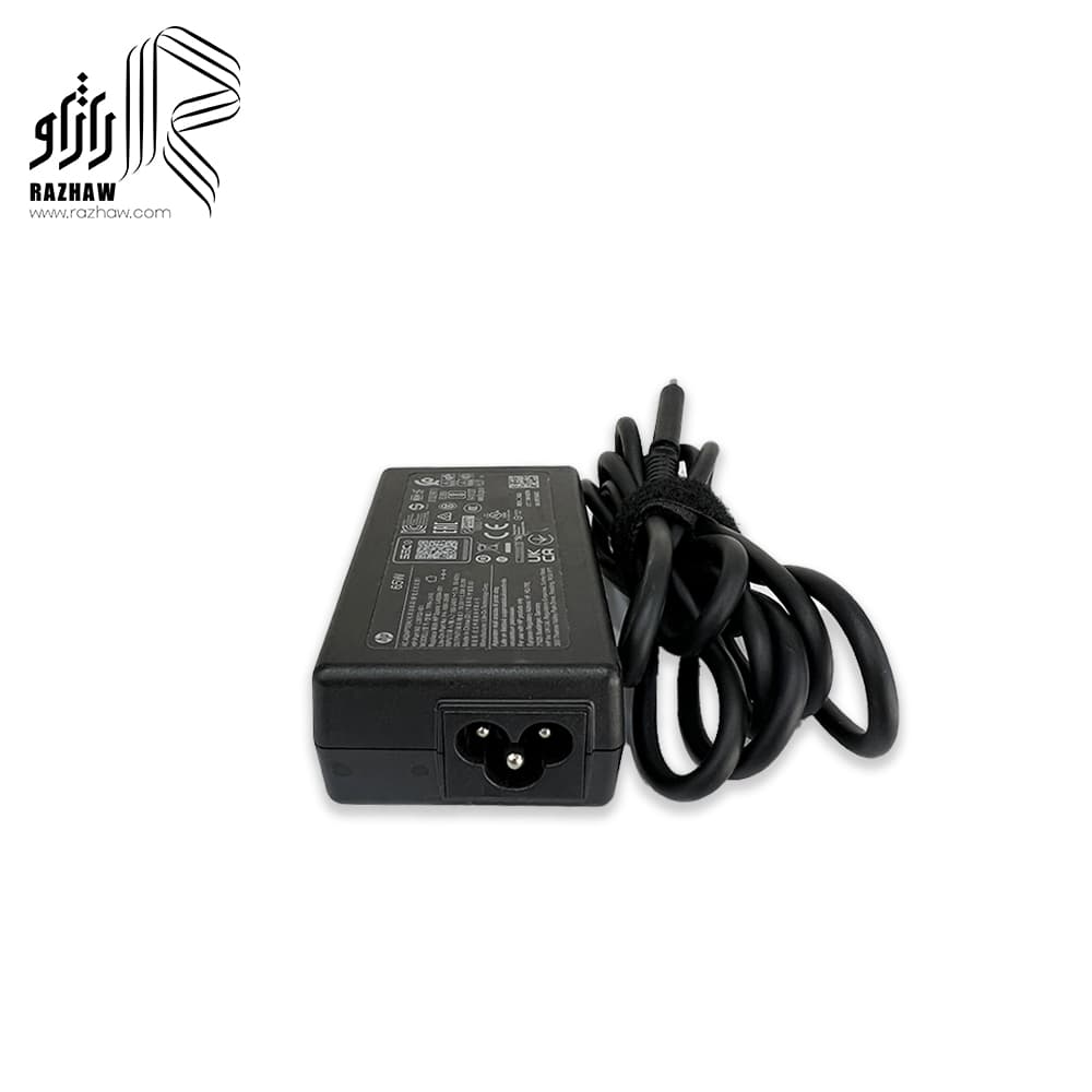 شارژر لپ تاپ اچ پی 19.5 ولت 3.33 آمپر 65 وات type-c