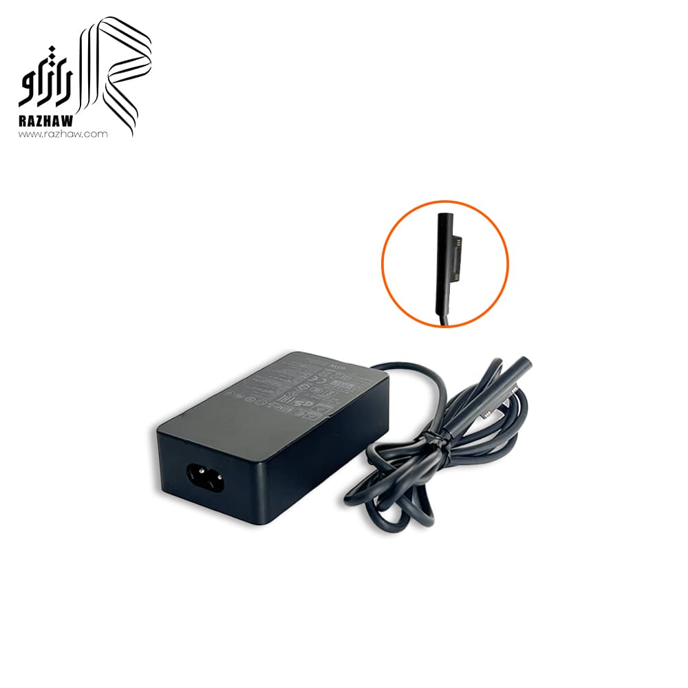 شارژر لپ تاپ سرفیس 15 ولت 4 آمپر 65 وات مدل 1706 — تصویر ۵