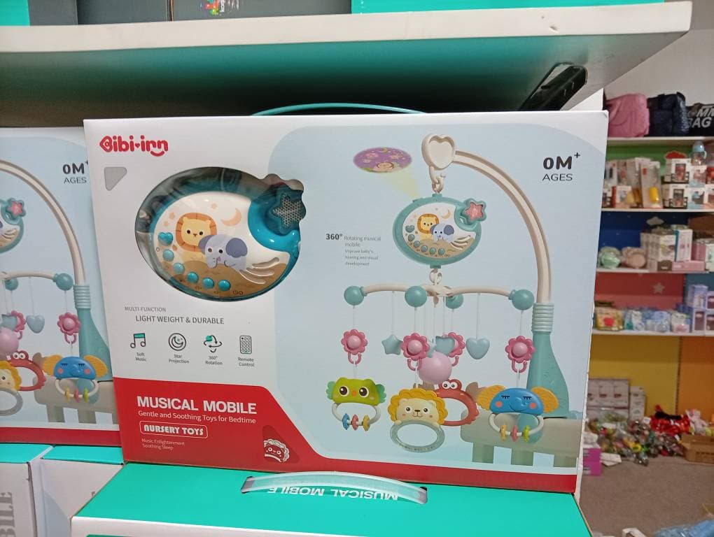 آویز تخت موزیکال و ریموت دار Bibi-irn-رنگ آبی — تصویر ۹