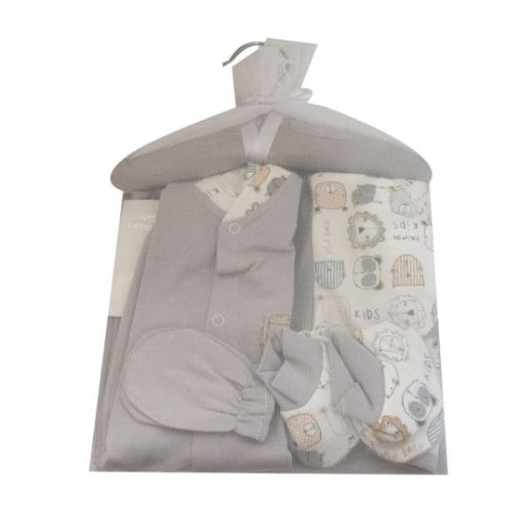 ست بیمارستانی نوزادی 7 تکه مادرکر ( Mothercare ) طرح شیر طوسی — تصویر ۴