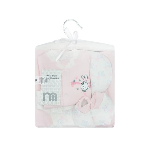 ست بیمارستانی نوزادی 7 تکه مادرکر ( Mothercare ) طرح خرگوش صورتی — تصویر ۲
