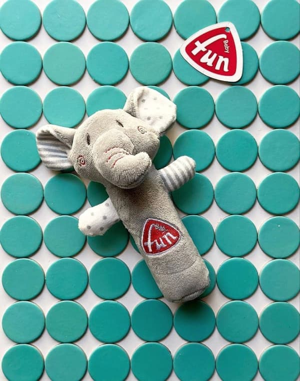 جغجغه نوزادی مخملی طرح فیل Fun baby — تصویر ۱۰