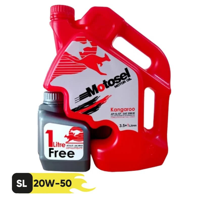 روغن موتور موتوسل 20w50 کانگرو 4.5 لیتری — تصویر ۲