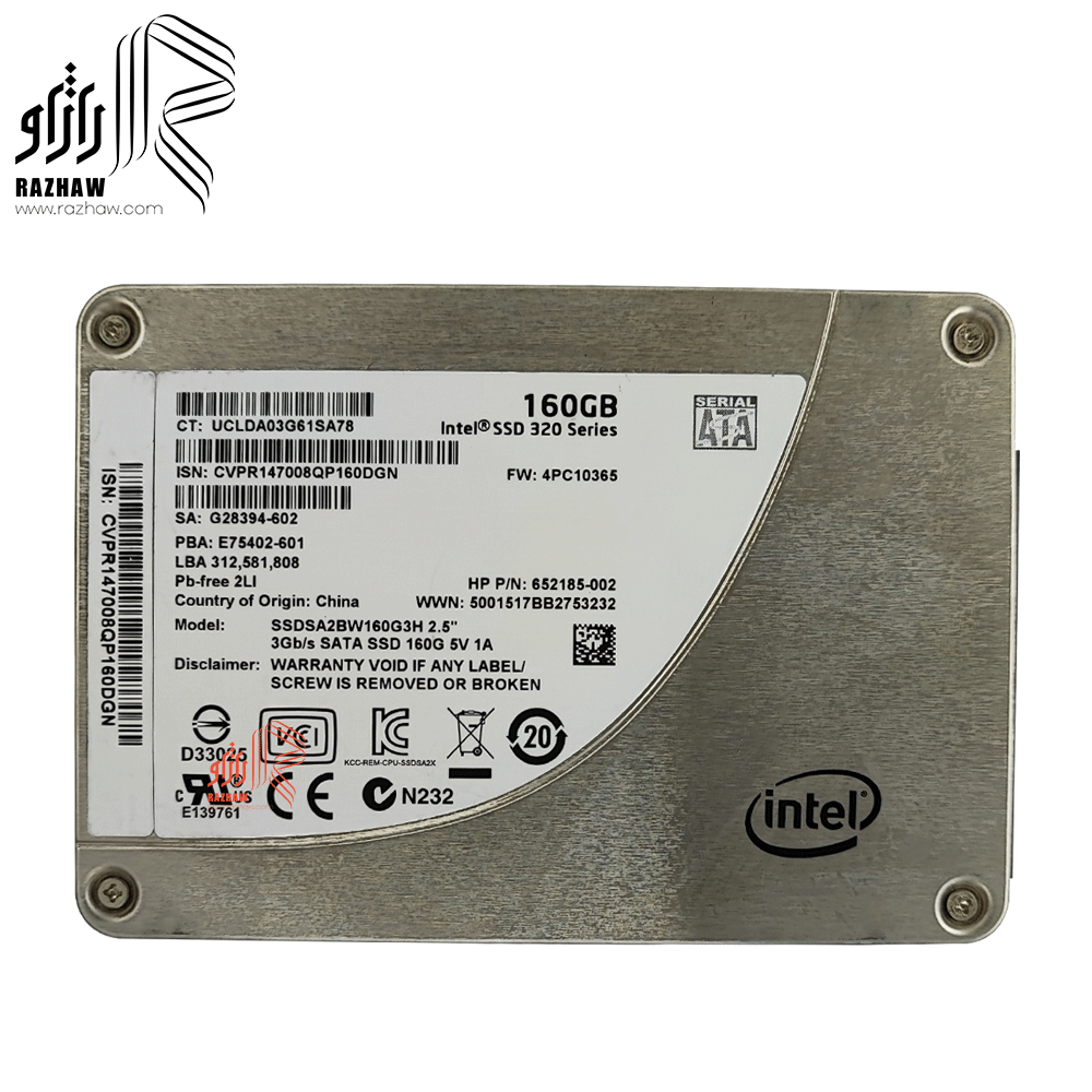 هارد SSD برند اینتل مدل SSDSA2BW160 ظرفیت 160 گیگابایت — تصویر ۴