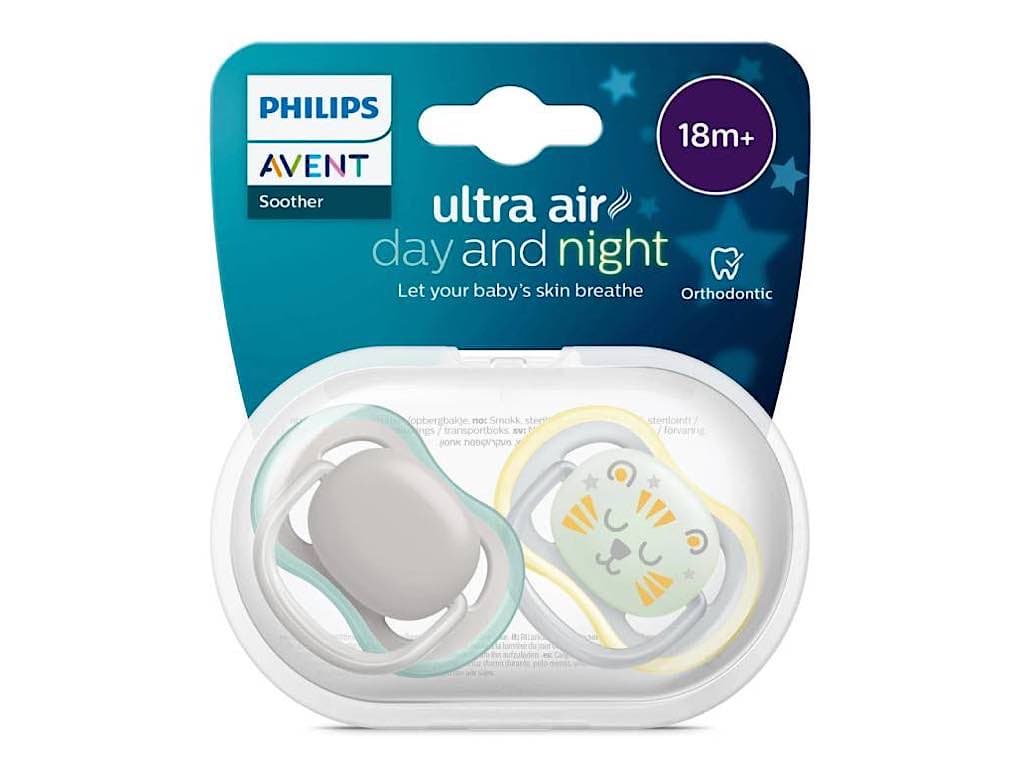 پستانک دو عددی بالای 18 ماه Ultra air شب تاب فیلیپس اونت Philips Avent — تصویر ۲