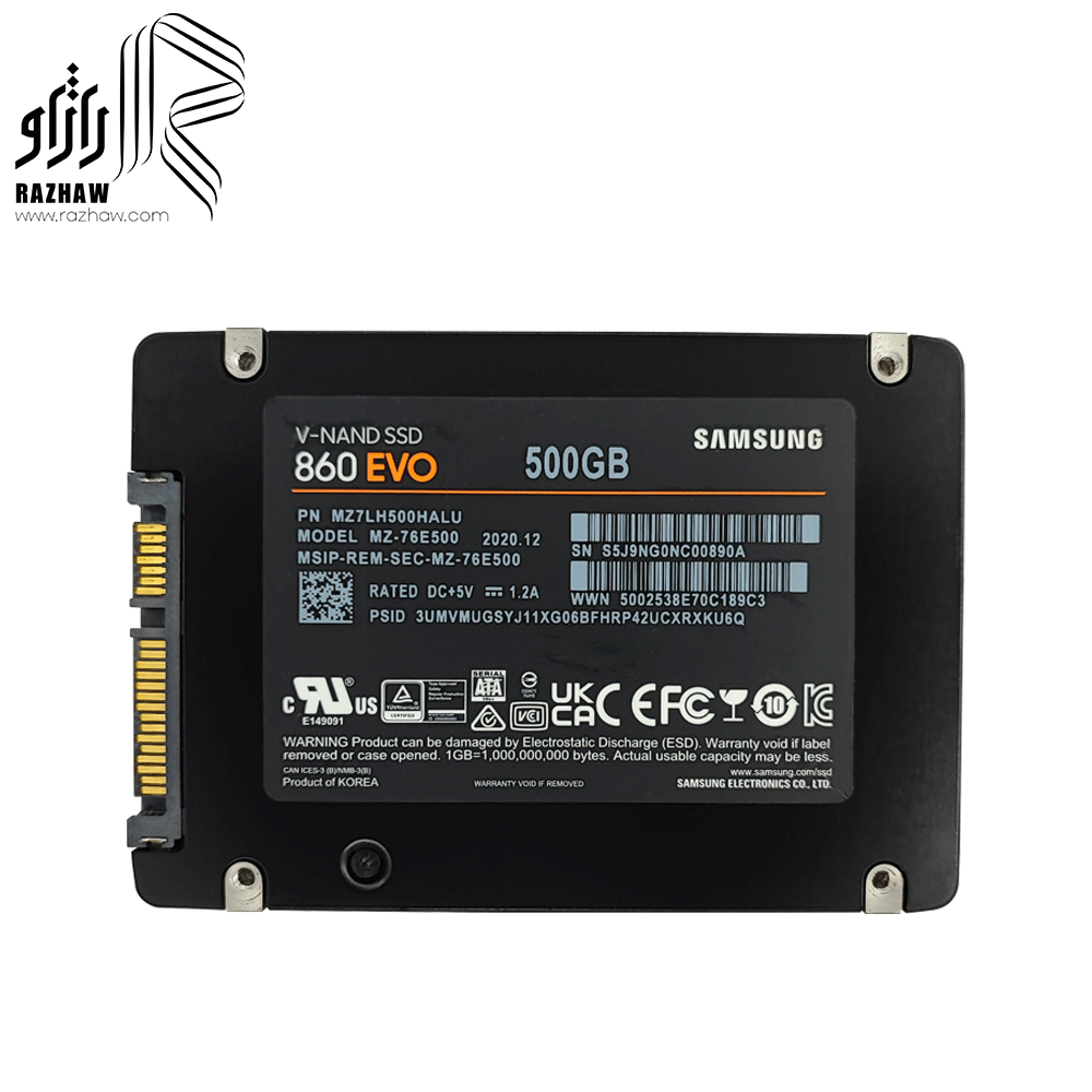 حافظه SSD SATA سامسونگ مدل EVO 860 ظرفیت 500 گیگابایت — تصویر ۳