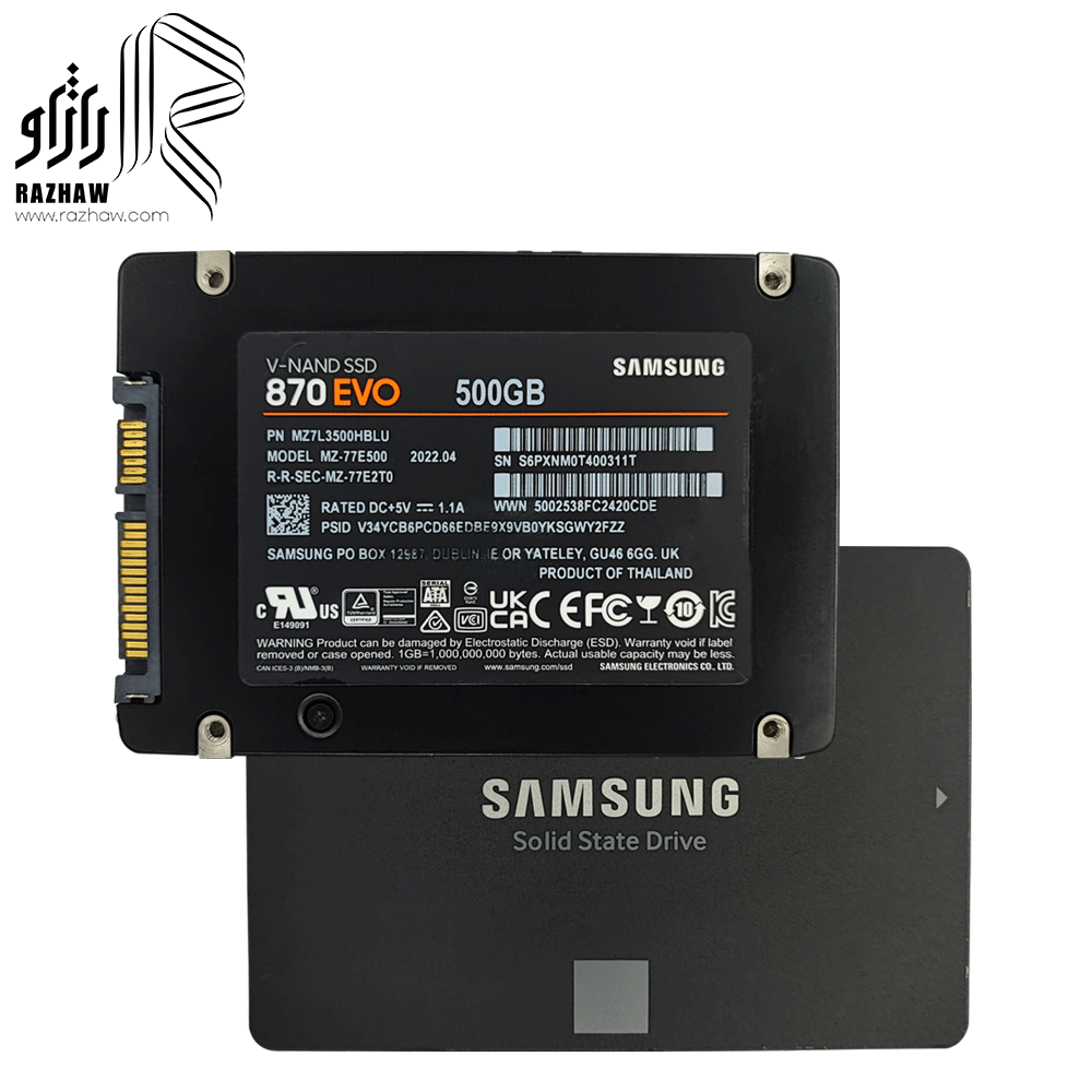 حافظه SSD SATA سامسونگ مدل EVO 870 ظرفیت 500 گیگابایت — تصویر ۴