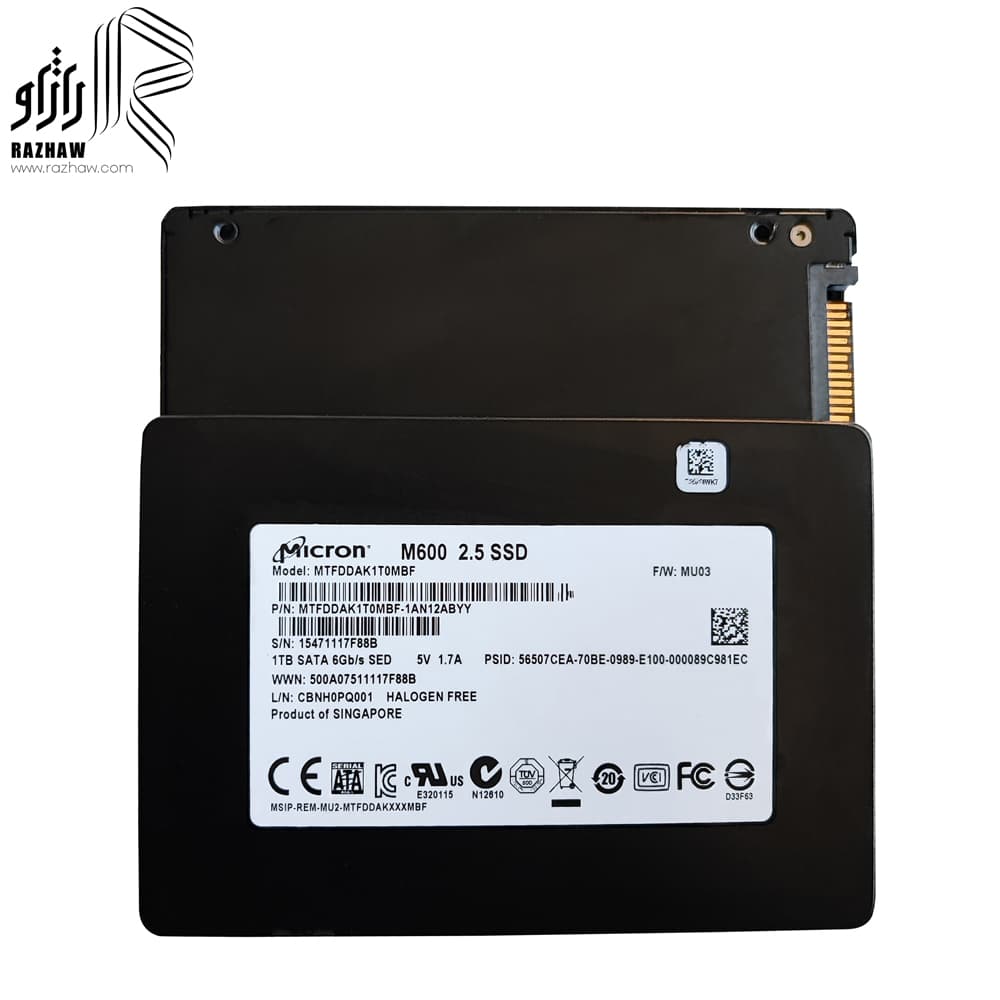 حافظه ssd مدل sata ظرفیت یک ترابایت برند میکرون — تصویر ۲