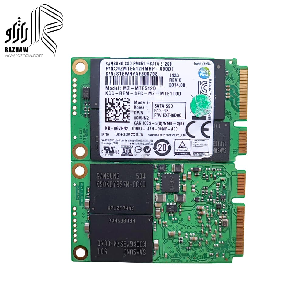 حافظه ssd m-sata برند سامسونگ مدل PM851 ظرفیت 512 گیگابایت — تصویر ۷