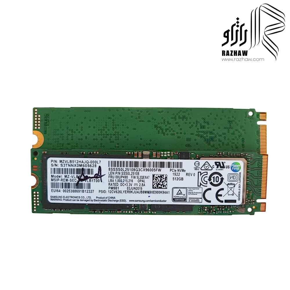 حافظه ssd مدل m2 2280 برند سامسونگ مدل PM981 ظرفیت 512 گیگابایت — تصویر ۹