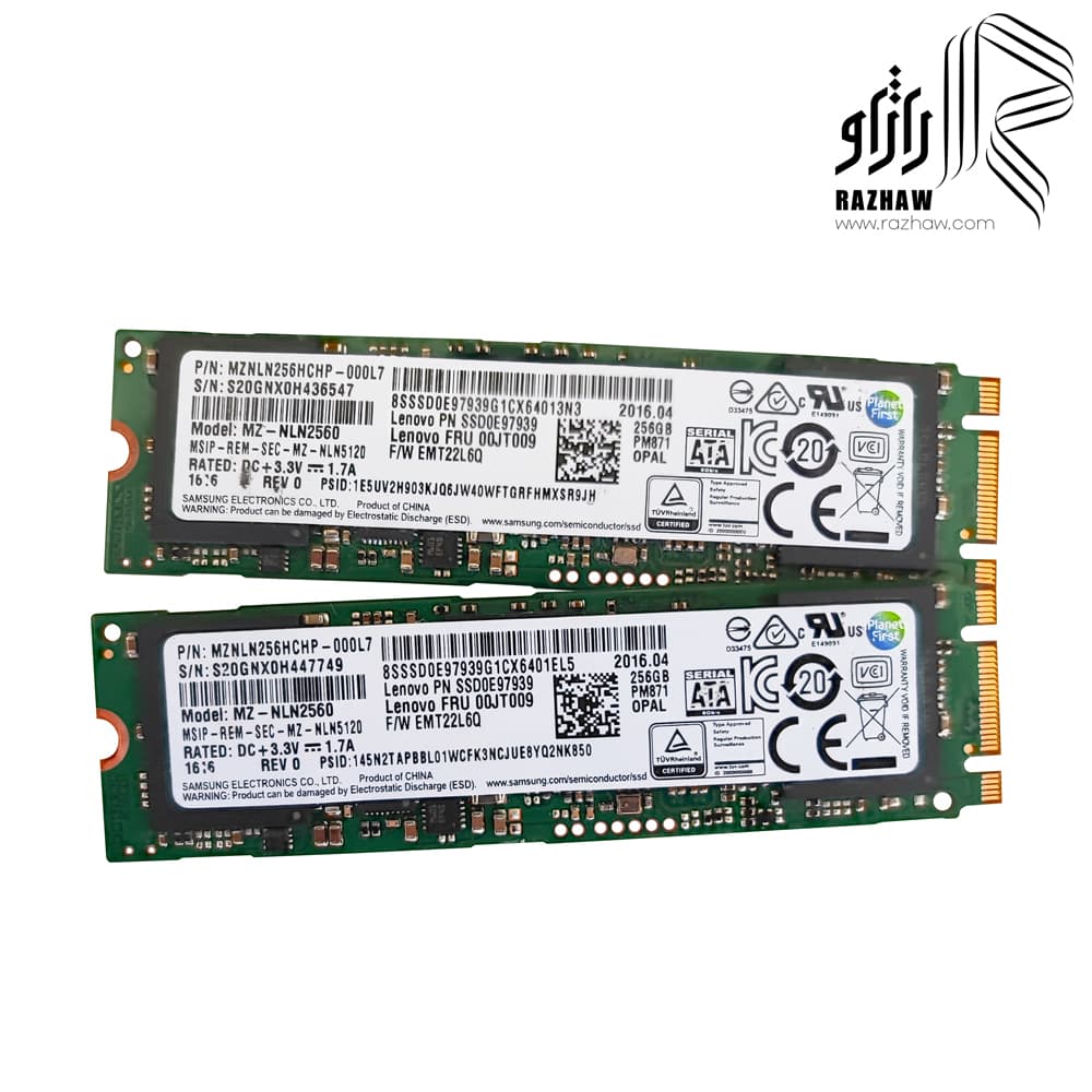 حافظه ssd m2 2280 برند سامسونگ مدل MZ-NLN2560 ظرفیت 256 گیگابایت — تصویر ۵