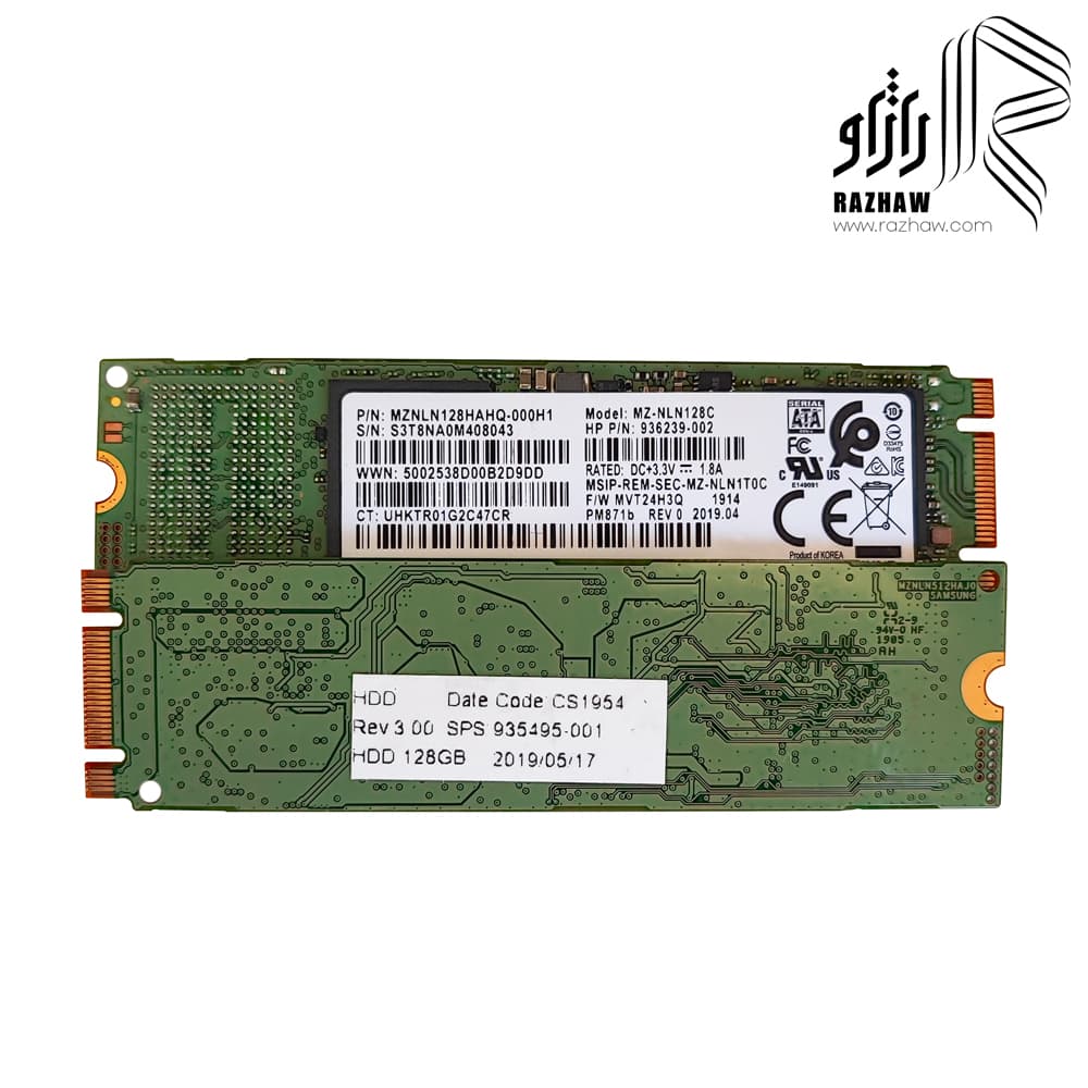 حافظه ssd m2 2280 برند سامسونگ مدل MZ-NLN128C ظرفیت 128 گیگابایت — تصویر ۷