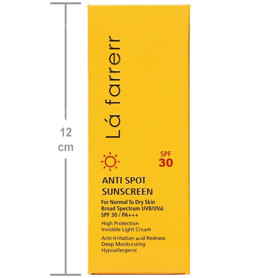 کرم ضد آفتاب و ضدلک بی رنگ پوست های خشک و معمولی SPF30 — تصویر ۱۰